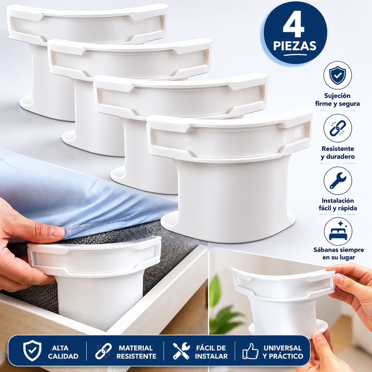 SábanaFix™ – Sistema de Sujeción para Sábanas
