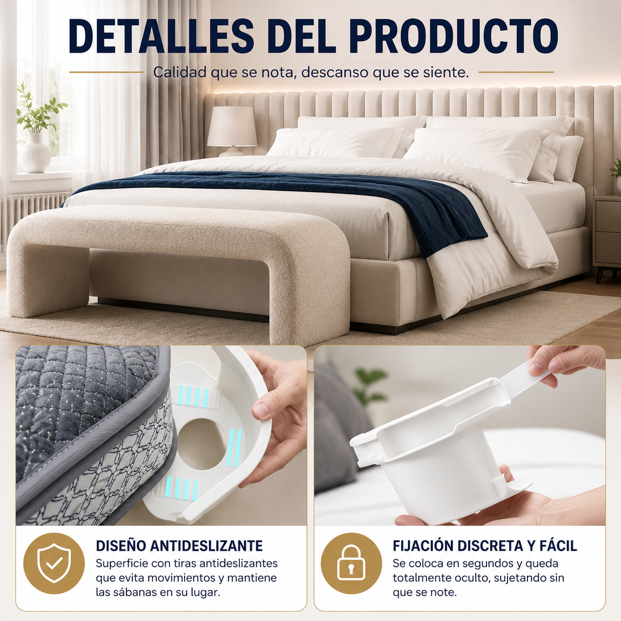 SábanaFix™ – Sistema de Sujeción para Sábanas